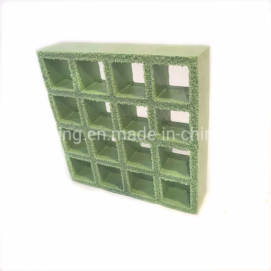 Rejilla de fibra de vidrio de plástico reforzado con fibra de vidrio moldeada para vereda de jardín Rejilla de FRP Rejilla de fibra de vidrio